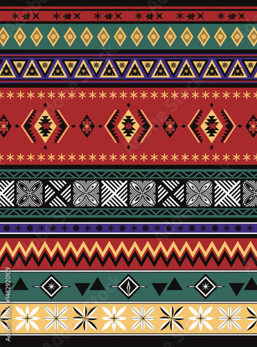 custom made tribal pattern ethnic ornaments art fabric carpet print pattern wallpaper color background
