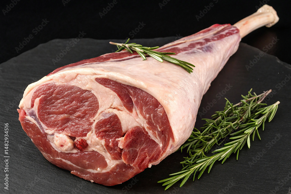 custom made wallpaper toronto digitalRaw whole lamb leg isolated on transparent background