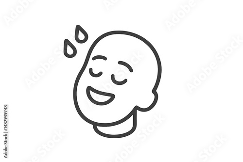 Happy person enjoying a refreshing breeze under the warm sun during a peaceful afternoon