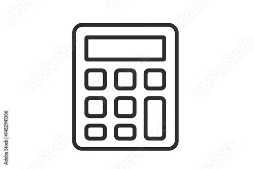 Simple calculator displays basic functions for everyday calculations in a minimalist design