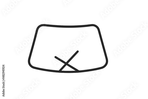 Symbol showing prohibition of certain actions in a public space, clear and easy to understand design
