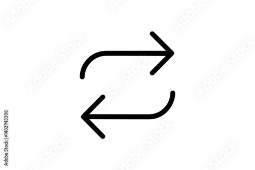 Illustration of curved arrows indicating direction or movement in a dynamic layout