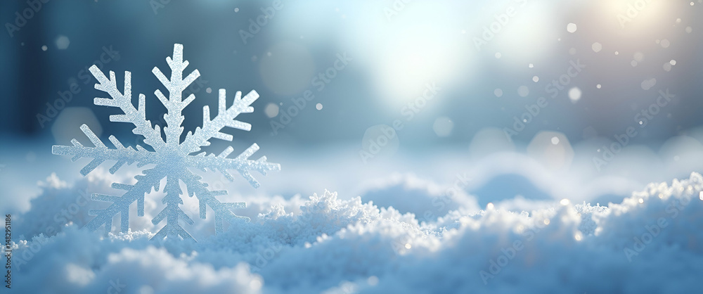 Unique Snowflake Among Flakes: A single distinct snowflake stands out in a dreamy background, symbolizing individuality and uniqueness, perfect for creative projects. Unique Snowflake Among Flakes: A single distinct snowflake stands out in a dreamy background, symbolizing individuality and uniqueness, perfect for creative projects.