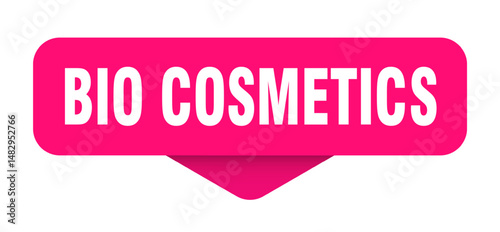 bio cosmetics sticker. bio cosmetics sign on transparent background