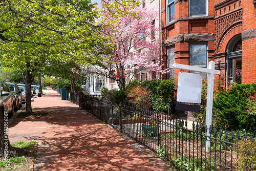 Tablou pe pânză Scenic street view in Capitol Hill, DC