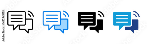 Chat icon sheet multiple style collection