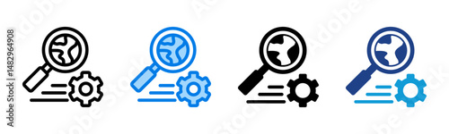Search Options icon sheet multiple style collection