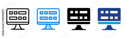Ui Design icon sheet multiple style collection