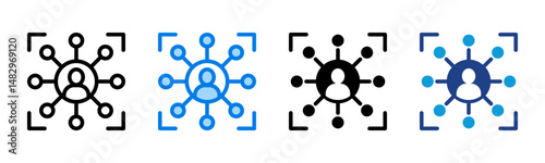 Connection icon sheet multiple style collection