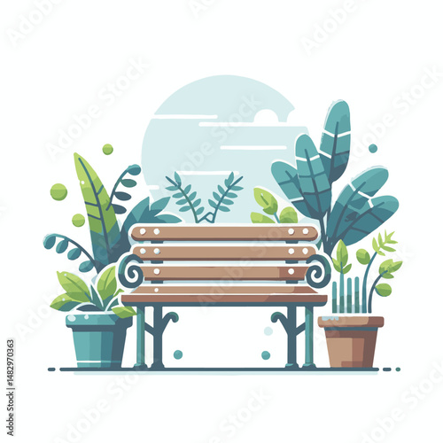 garden, bench, green, park, furniture, nature, outdoor, design, relax, seat, wood, decoration, chair, summer, relaxation, rest, comfortable, lawn, plant, wooden, old, landscape, gardening, outside, li