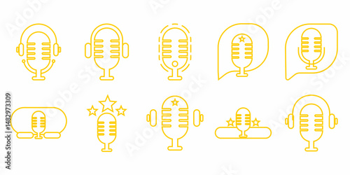 microphone podcast logo