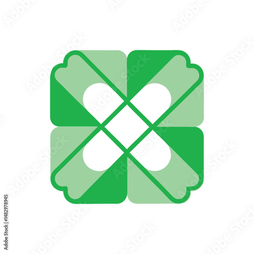 four leaf clover isolated