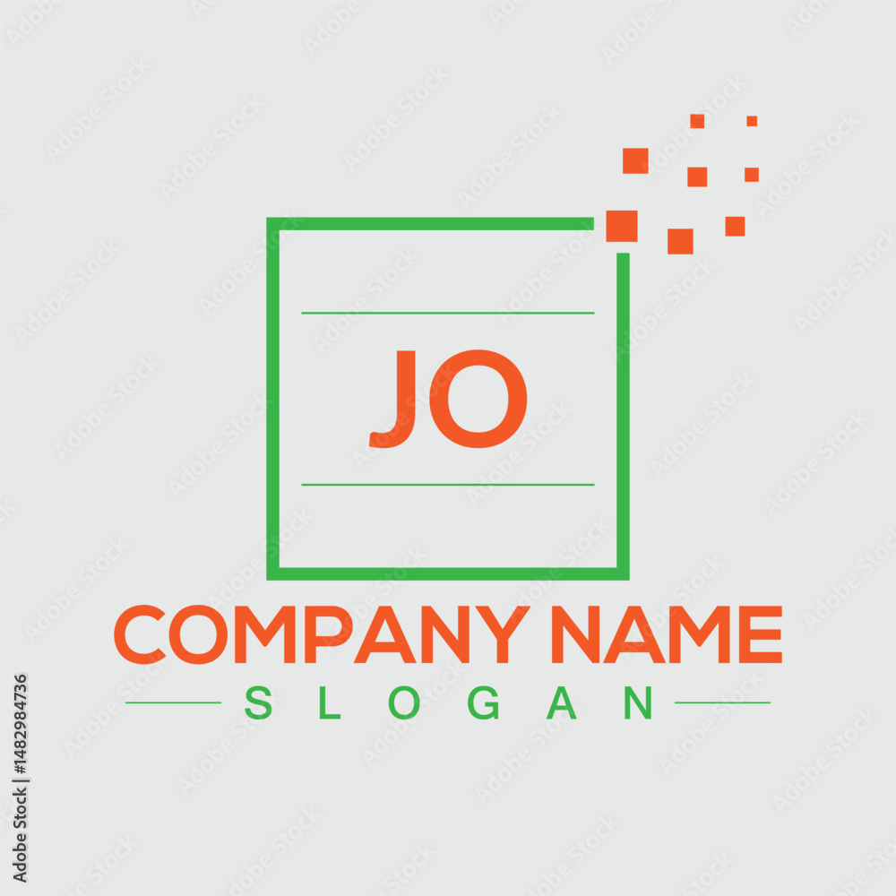 Fototapeta premium Colorful abstract logo design template