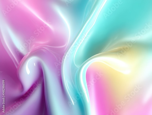 Flowing abstract design fea...