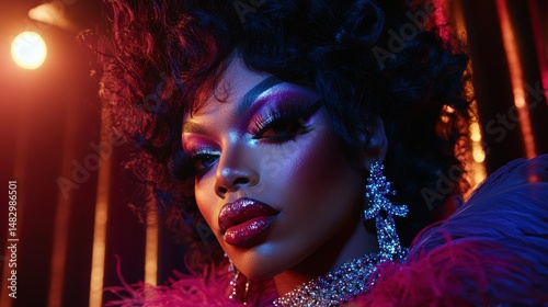 Glamorous person with drama...