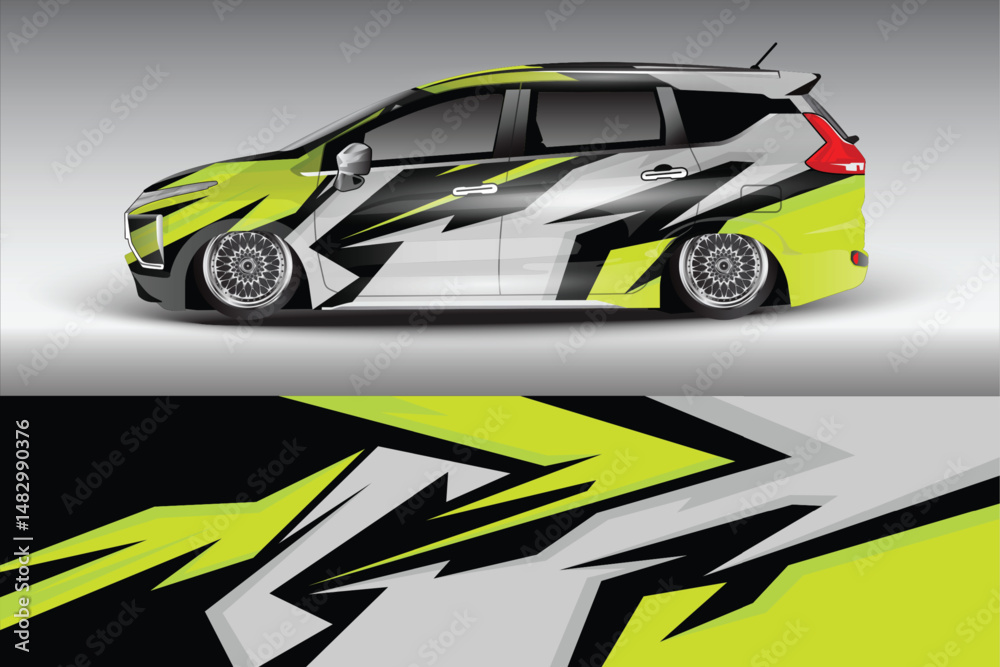 Vibrant car wrap design showcasing dynamic patterns (1) Vibrant car wrap design showcasing dynamic patterns (1)