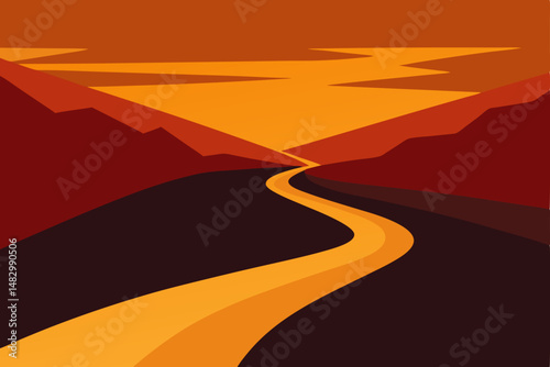 road in the desert