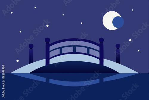 moon over the city