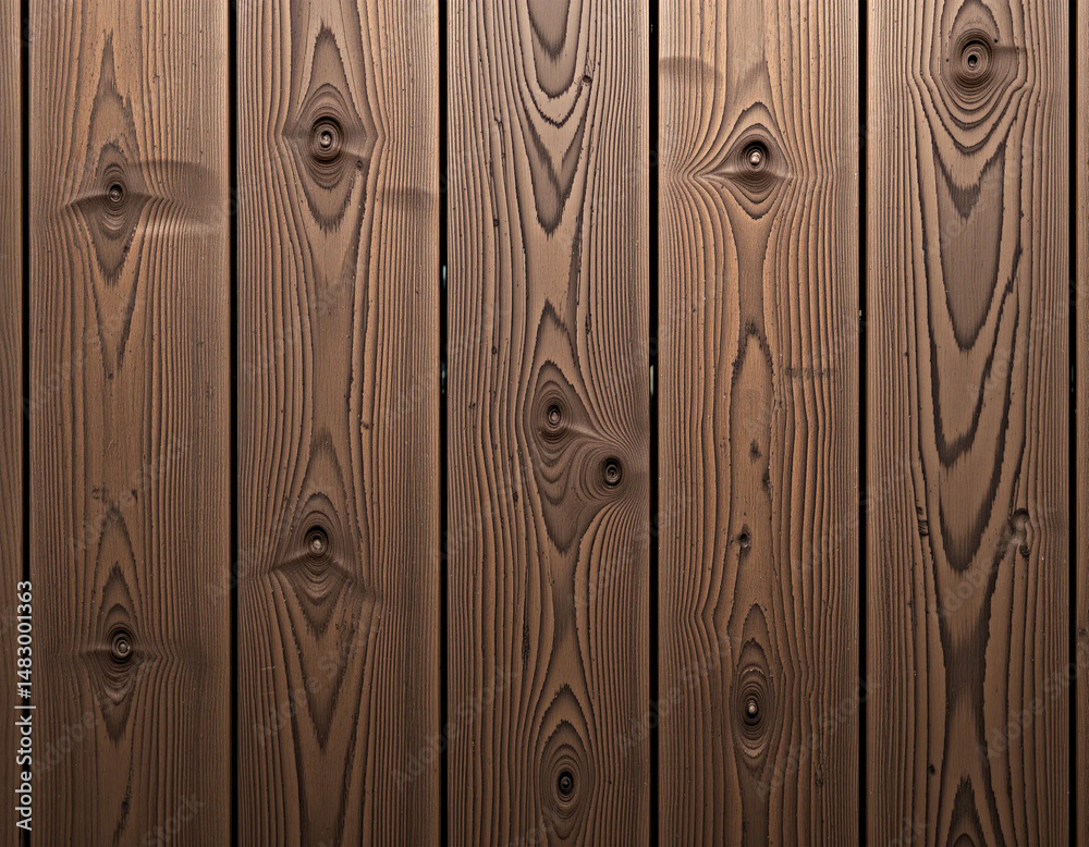 Fototapeta premium Old wooden wall with natural brown wood texture and vintage planks