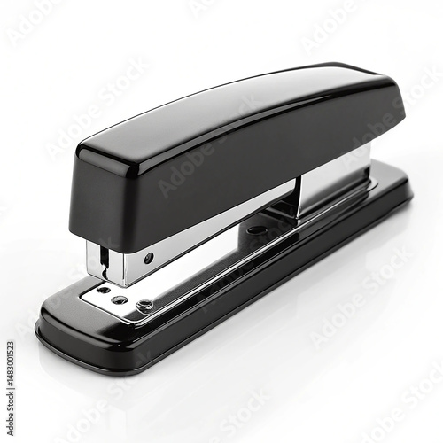 Sleek stapler with staple remover on white background