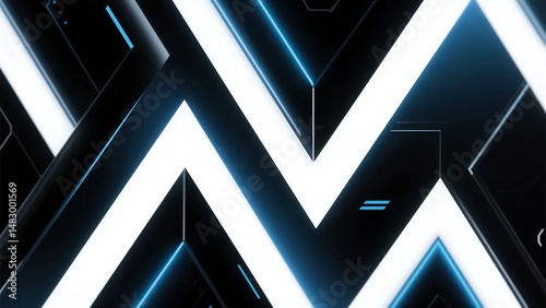 Abstract Light Stripes Background