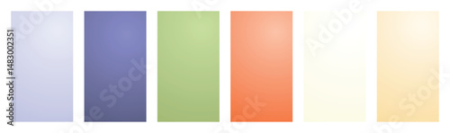 Soft pastel gradient backgrounds in purple green orange white and beige for elegant creative design. Calmness atmospheric vertical photo footage for TikTok, Instagram, Reels, Shorts