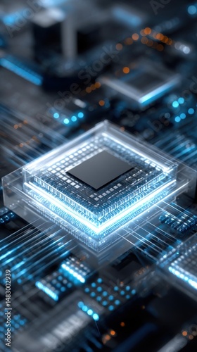 Computer chip innovation represents future technology in artificial intelligence and processing power