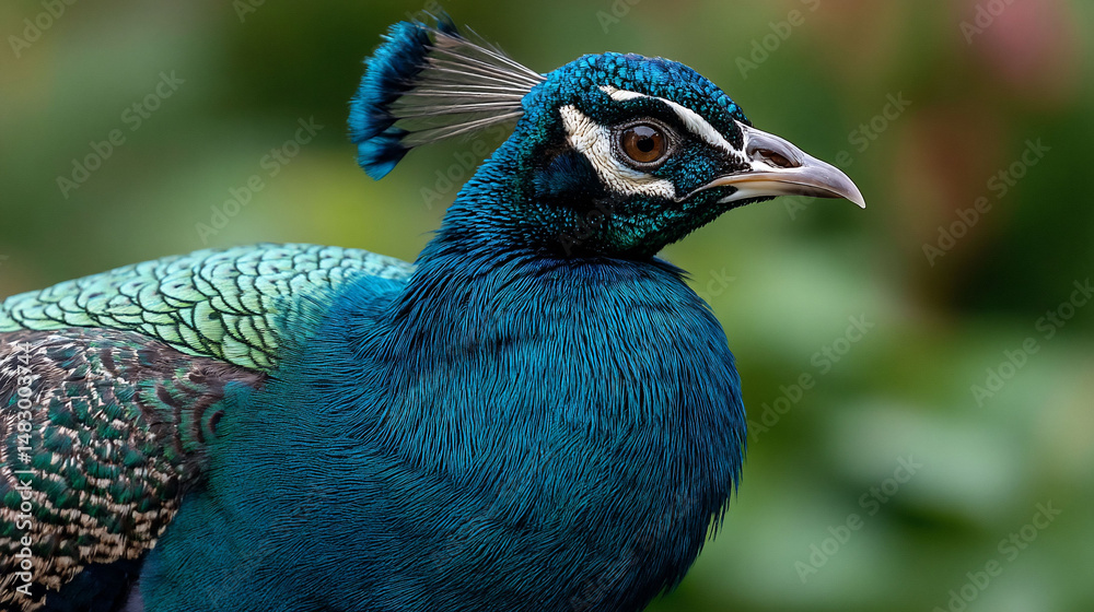 Regal peacock portrait in natural light Regal peacock portrait in natural light