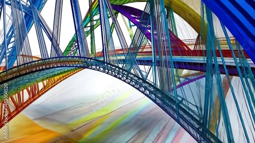 Colorful Abstract Bridge Design