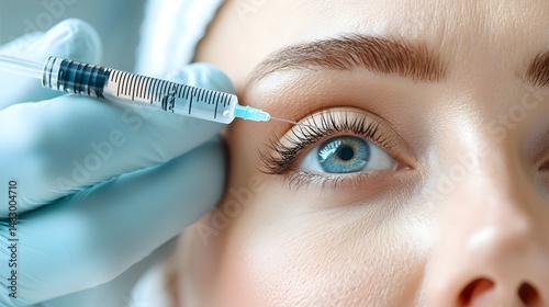 Close up of a Cosmetic Expert Gently Massaging the Under Eye Area to Demonstrate the Benefits of Tear Trough Fillers for Skin Rejuvenation and Anti Aging Treatment
