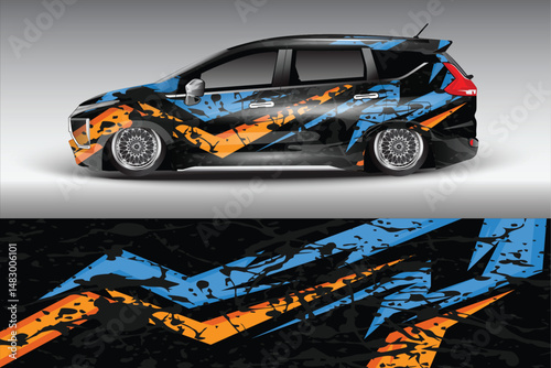 Stylishly Customized Car with Bold Colors and Design