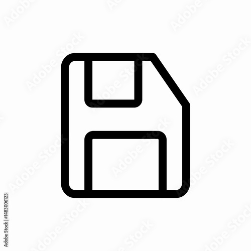 Save disk storage file icon vector sign