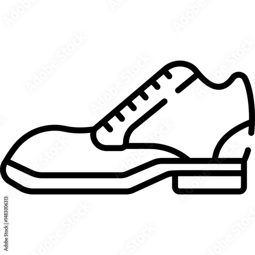Classic Shoe Line Icon