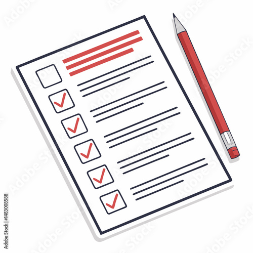Create a bold, vector illustration of a tax form document 'W', featuring thick, clearly defined strokes and sharp lines for a professional look.