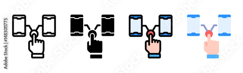 Interaction icon sheet multiple style collection