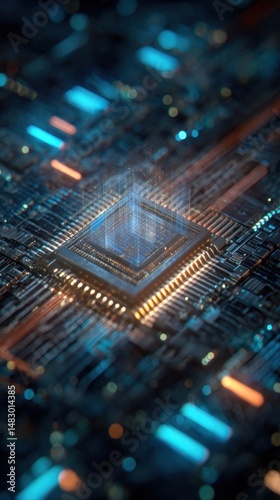 Processor board illustrates computing power and technological advancement