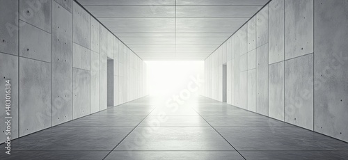 Empty Concrete Corridor (1)