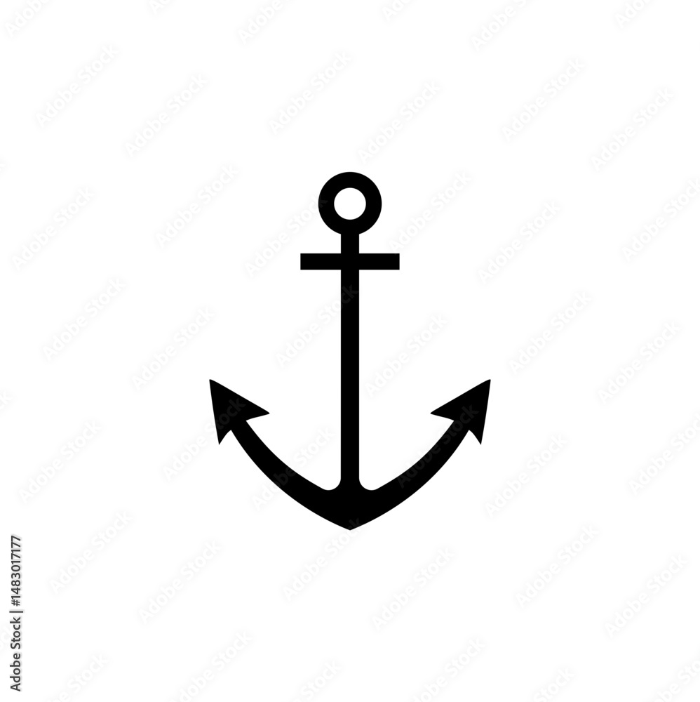 Anchor icon. Anchor symbol logo. Anchor marine icon Anchor icon. Anchor symbol logo. Anchor marine icon