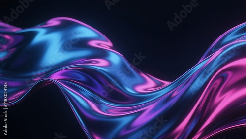 Abstract Colorful Wave Background