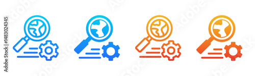 Search Options icon sheet multiple style collection