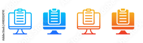Usability icon sheet multiple style collection