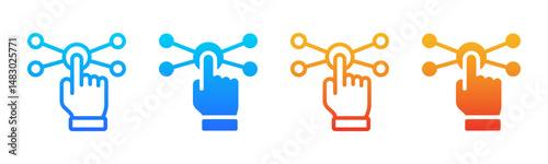 Interaction icon sheet multiple style collection