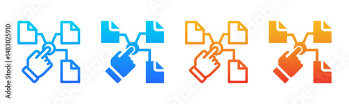 File icon sheet multiple style collection