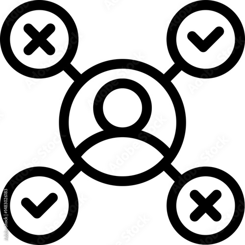 user experience Icon Illustration