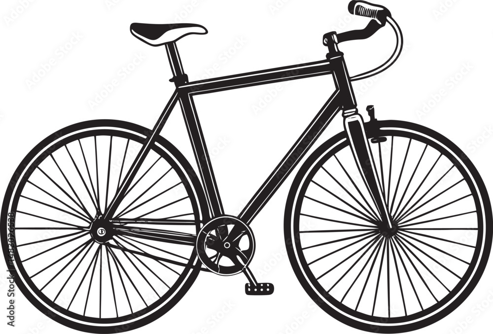 © nexods - Bike Silhouette Vector, Classic Bicycle Clipart Design, Minimalist road bike silhouette design. © nexods - Bike Silhouette Vector, Classic Bicycle Clipart Design, Minimalist road bike silhouette design.
