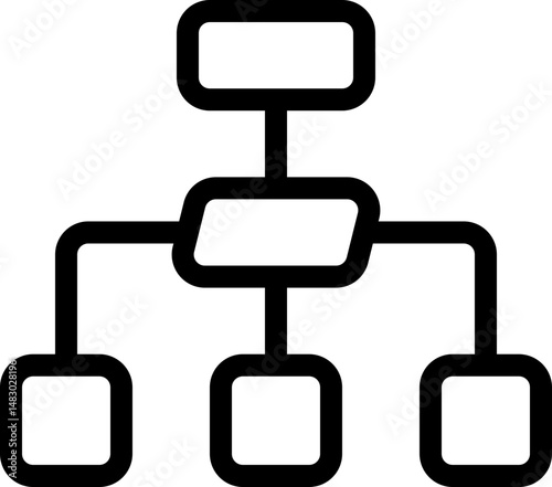 flowchart Icon Illustration