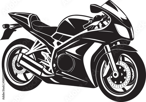 Bike Silhouette Vector, Classic Bicycle Clipart Design, Minimalist road bike silhouette design.