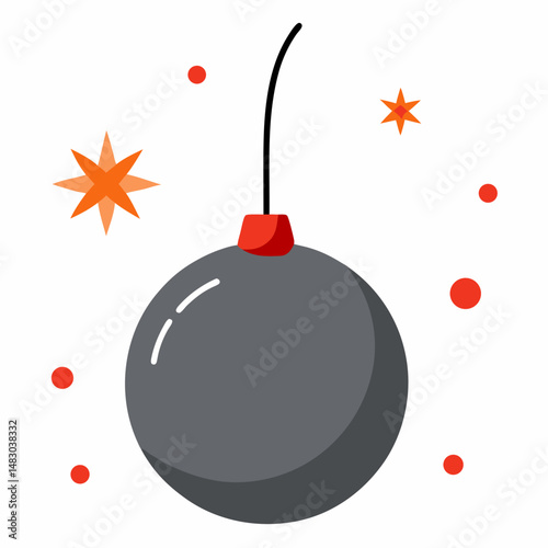New-year-ball-drop  Vector Festive Printable Graphic Design for Digital Downloads