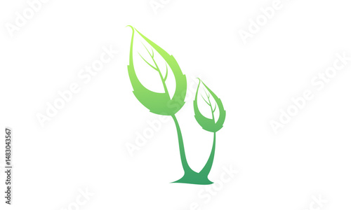 Nature plant icon design vector