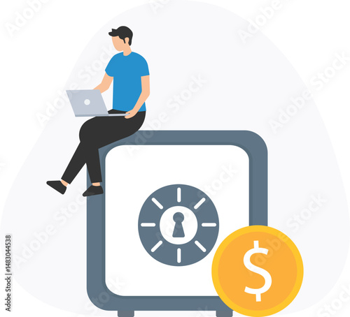 A saving vault or a secure storage system used to keep money, important documents, or other valuables safe from theft, damage, or loss. Traditionally, saving vaults refer to physical safe deposit boxe